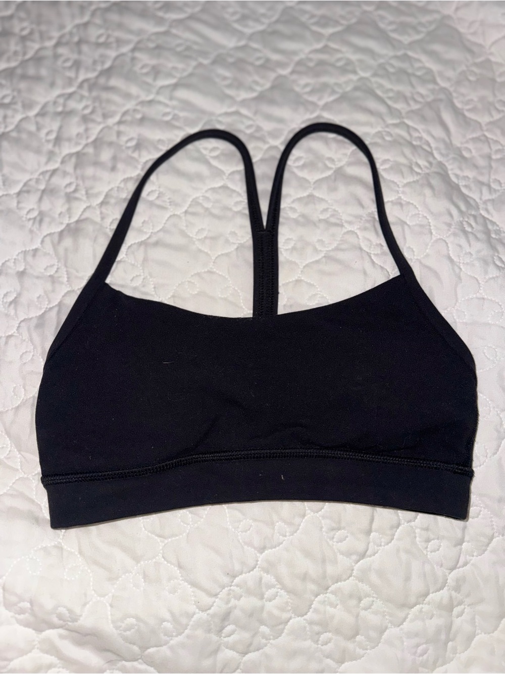 LULULEMON Black Strappy Sports Bra XS